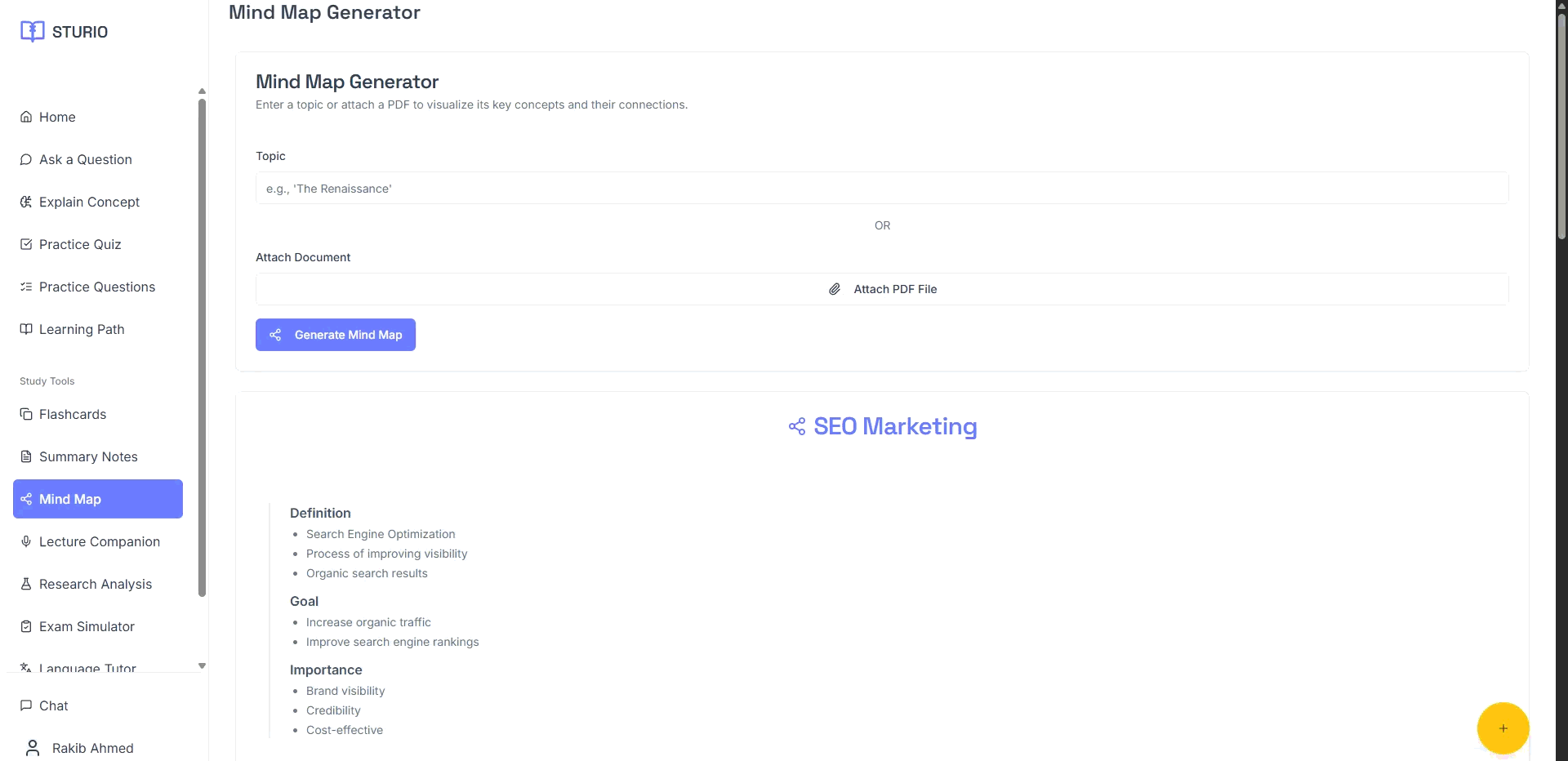 Create AI-Powered Mind Maps Instantly with STURIO